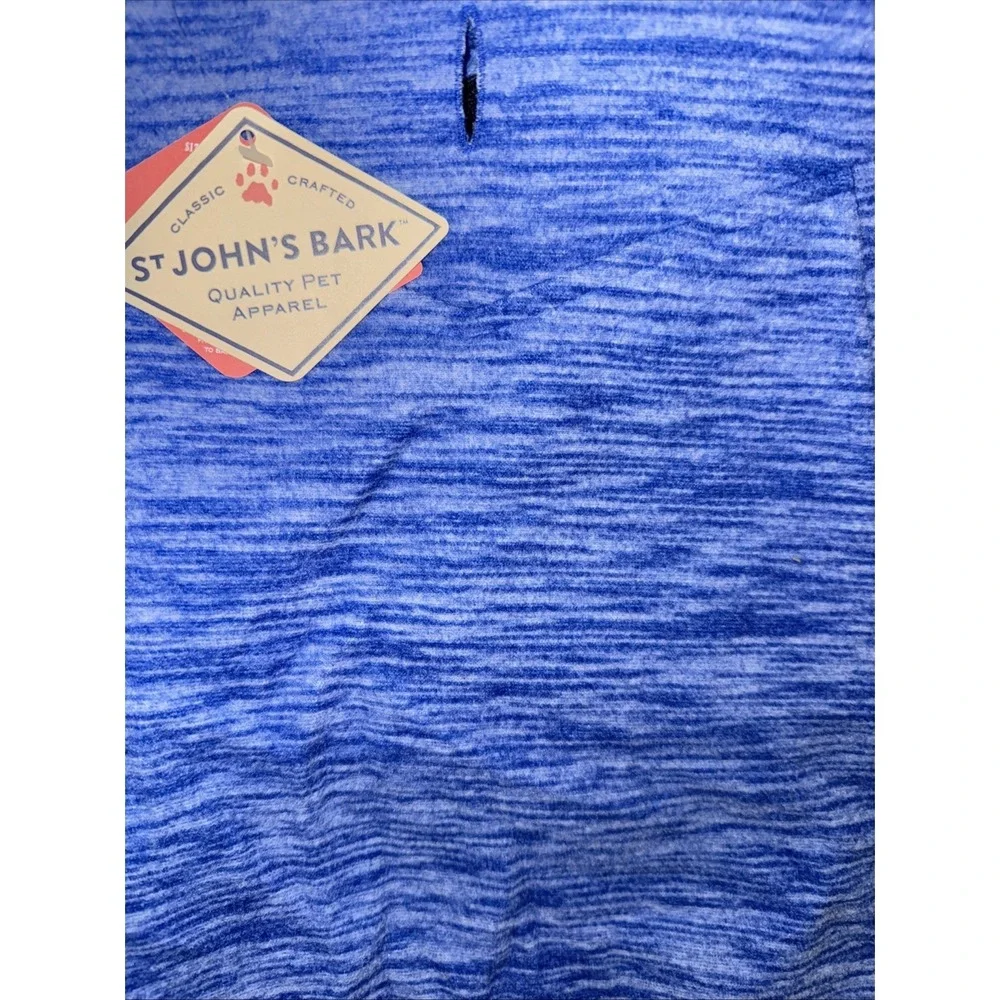 new! size medium st. Johns Bark dog fleece vest winter coat super warm Blue Vest